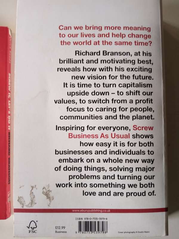 Richard Branson - Screw It, Let's Do It - Screw Business As Usual - The Virgin Way: 3 Books