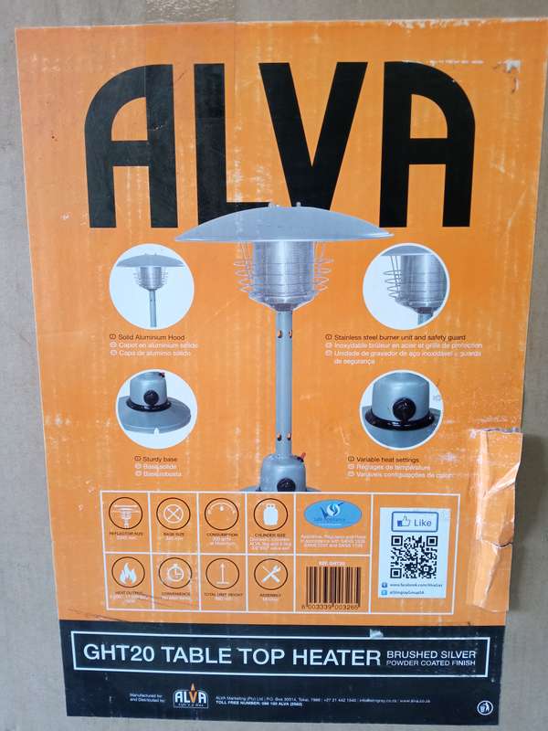 Alva GHT20 Table Top Heater