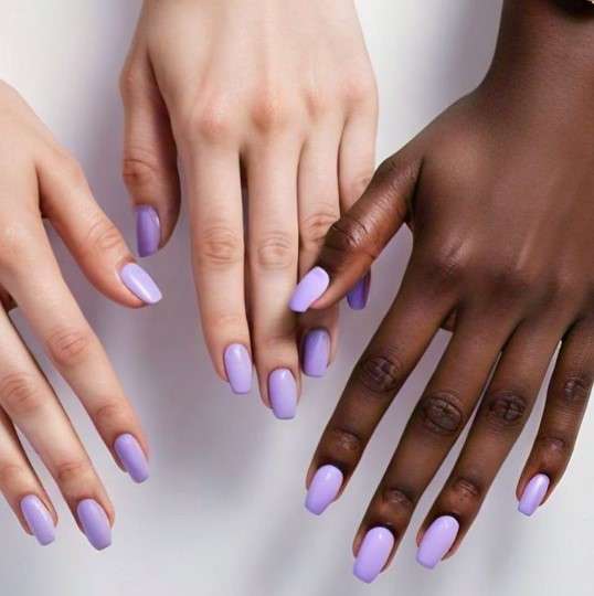 Lilac 16pc Semi Cured Gel Nail Wraps/ Gel Nail Strips cured with UV/LED -Easy to Apply, Long Lasting