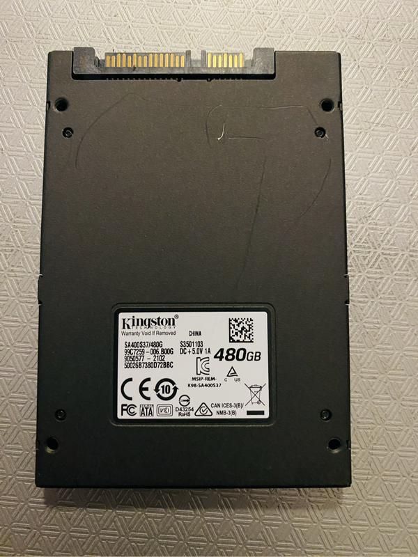 Kingston 480GB A400 SATA3 2.5 SSD