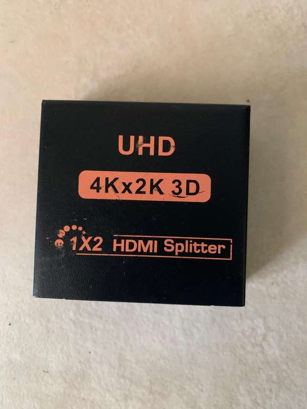 1 to 2 HDMI Splitter Adapter Converter for HDTV, 3D, TV, PC Computer Laptop