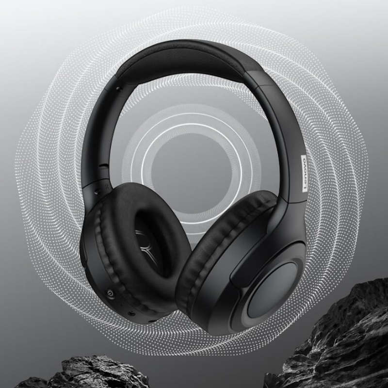 LENOVO - TH54 - Wireless Over-Ear Headphones With Immersive Sound Effect - White