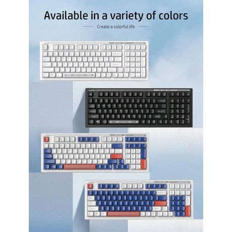 HP - Wired Low Noise Keyboard With Backlit Keys - White