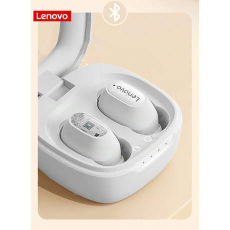 Lenovo - XT62 - Transparent Design Noise Cancelling Earphones - White