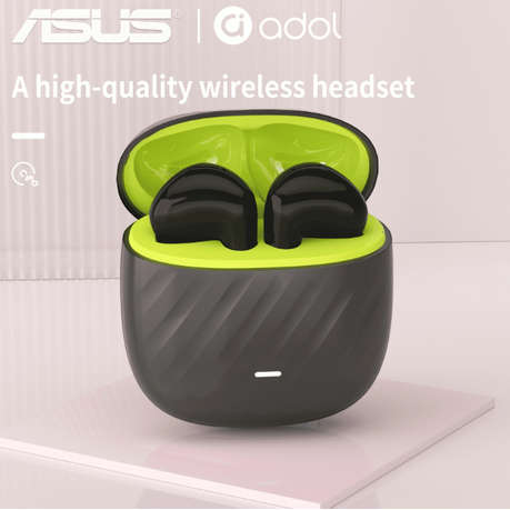 Asus - AS - 172 - Noise Cancelling Wireless Earbuds With Microphone - Black