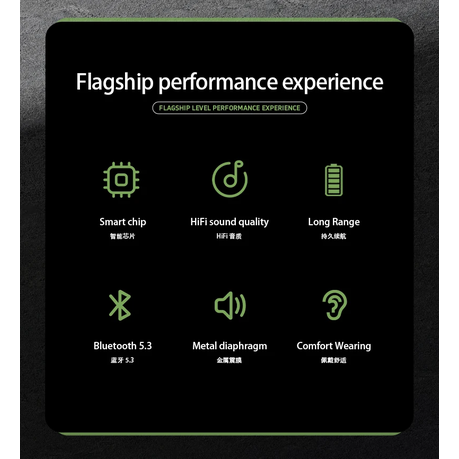 JEEP - EC009 - Hybrid Technology Earbuds with HiFi Stereo Sound - Green