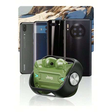 JEEP - EW001 - Sweatproof Wireless Earbuds with Sensitive Touch - Green