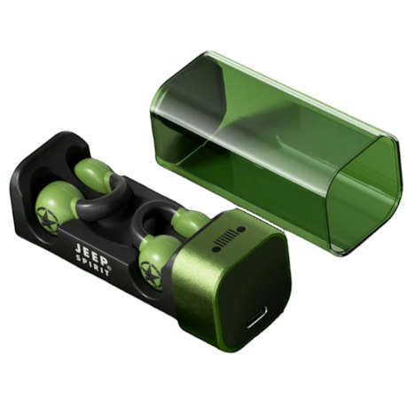 JEEP SPIRIT - EC002 - Hybrid Technology Earbuds with Touch Control - Green