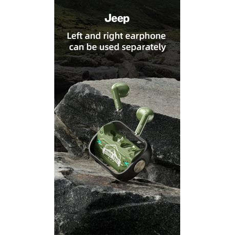 JEEP - EW001 - Sweatproof Wireless Earbuds with Sensitive Touch - Green