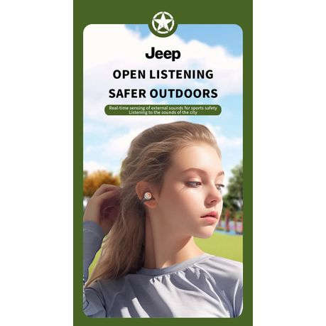 JEEP - EC002 - Wireless Ear Hook Earbuds With 270 Rotation - Black
