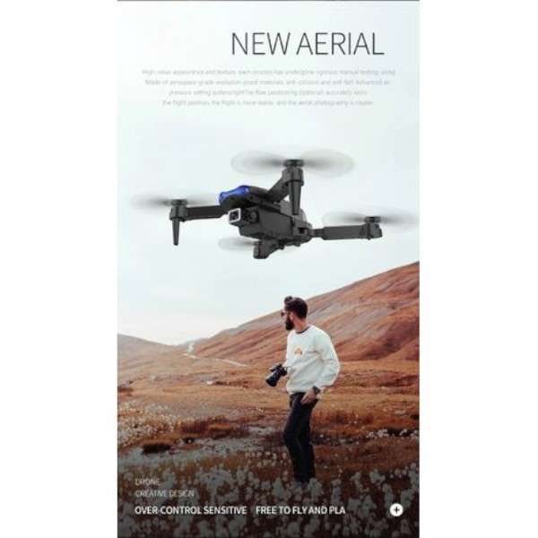 E99 Pro - Brushless Drone With 360 Degree Stunt Show - White