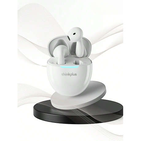 LENOVO THINKPLUS - LP48 - Water Resistant Earbuds With Low Latency - White