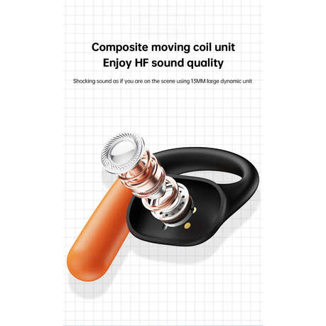 JEEP - EC001 - IPX5 Waterproof Earbuds With Touch Control - Black & Orange