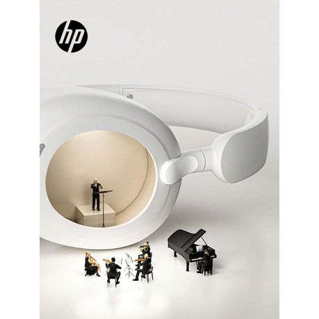 HP - H231A - Noise Cancellation Headphones With Touch Control - White