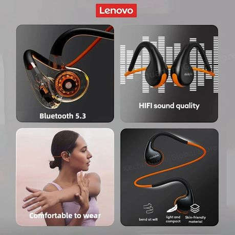 LENOVO ThinkPlus - X7 - IPX5 Wireless Bone Conduction Headset - White