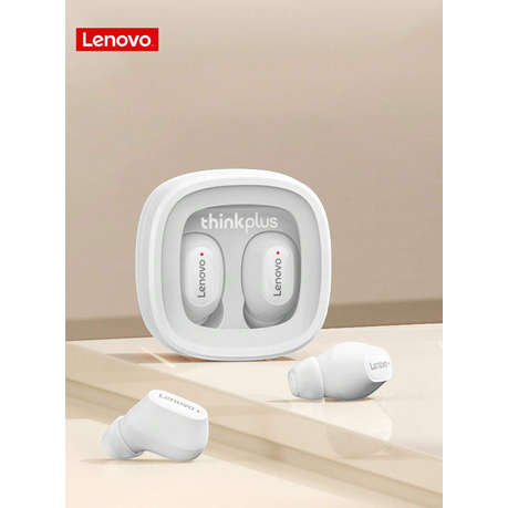 Lenovo - XT62 - Transparent Design Noise Cancelling Earphones - White