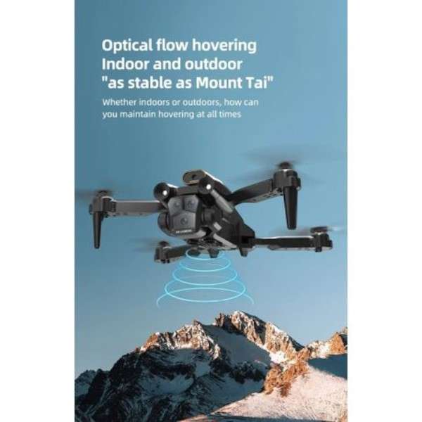 M4 - Triple Lens Drone With Optical Flow & Aerial Photography - Black