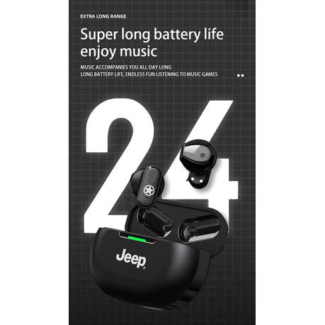 JEEP - EW011 - IPX5 Waterproof Earbuds with Noise Cancellation - Beige