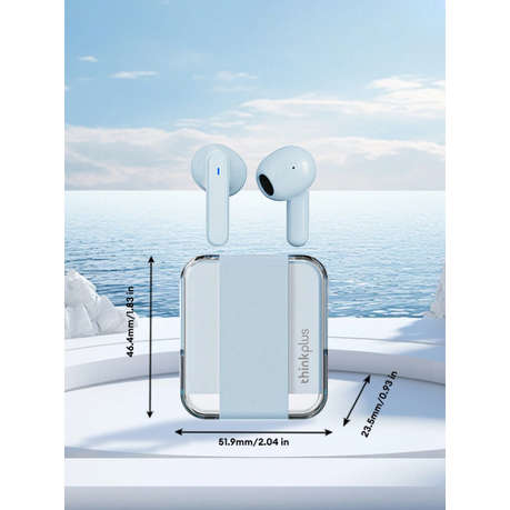LENOVO THINKPLUS - LP51 - Sweatproof Passive Noise Canceling Earbuds - Blue