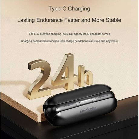 LENOVO Thinkplus - Sweatproof Wireless Earbuds With Dynamic Sound - Black