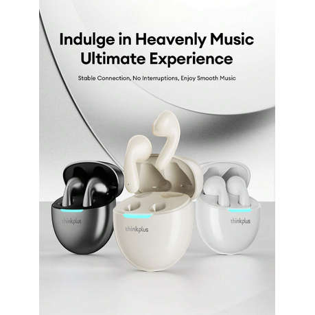 LENOVO THINKPLUS - LP48 - Water Resistant Earbuds With Low Latency - White
