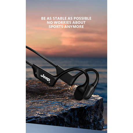 JEEP - EC006 - IPX7 Waterproof Bone-Conduction Headphones - Black