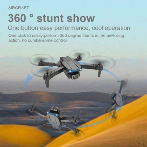 E99 Pro - Brushless Drone With 360 Degree Stunt Show - White
