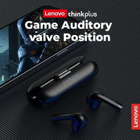 LENOVO Thinkplus - Sweatproof Wireless Earbuds With Dynamic Sound - Black