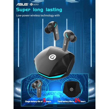 ASUS Adol - Wireless Touch Control Earbuds With Sound Isolation - Black