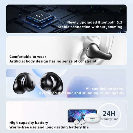 LENOVO - TC3403 - IPX4 Waterproof Earbuds With Touch Control - Black