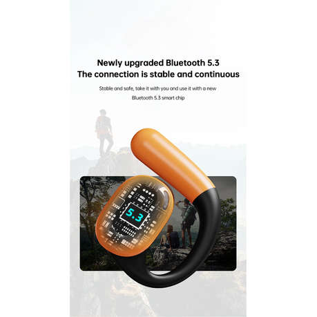 JEEP - EC001 - IPX5 Waterproof Earbuds With Touch Control - Black & Orange