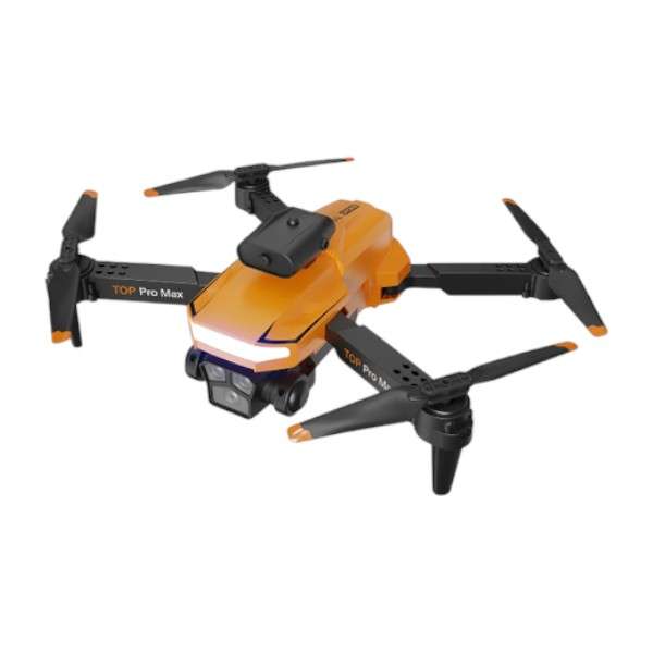 P18 - Triple Camera Quadcopter Drone With GPS Aerial Photography - Orange