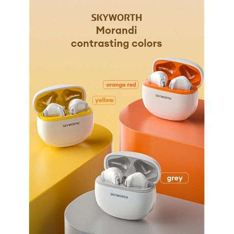 SKYWORTH - SEP006 - Wireless Sweatproof Earbuds With Low - Latency Audio - Orange
