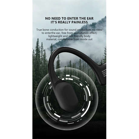 JEEP - EC006 - IPX7 Waterproof Bone-Conduction Headphones - Black
