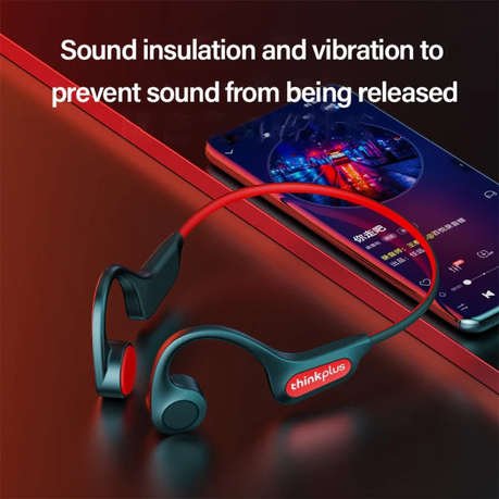 Lenovo- Thinkplus X3 Pro - Bone Conduction Wireless Headphones - Black