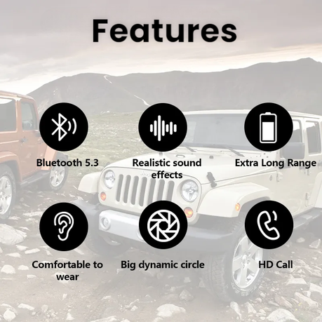 JEEP - EW002 - IPX5 Rated Bluetooth Earbuds With Hi-Fi Sound - Grey