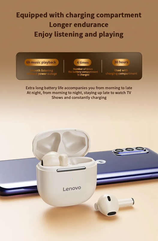 LENOVO - TC3301 - TWS Bluetooth Earbuds With Noise Cancellation