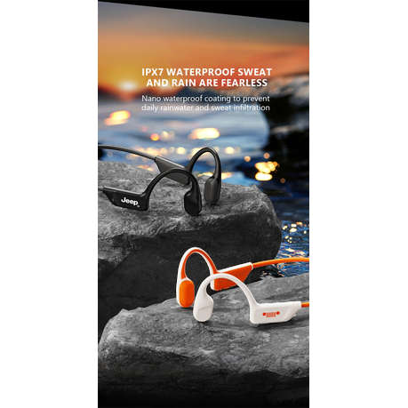 JEEP - EC006 - IPX7 Waterproof Bone-Conduction Headphones - Black