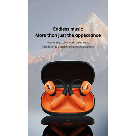 JEEP - EC001 - IPX5 Waterproof Earbuds With Touch Control - Black & Orange