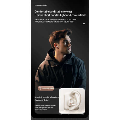 JEEP - EW011 - IPX5 Waterproof Earbuds with Noise Cancellation - Beige