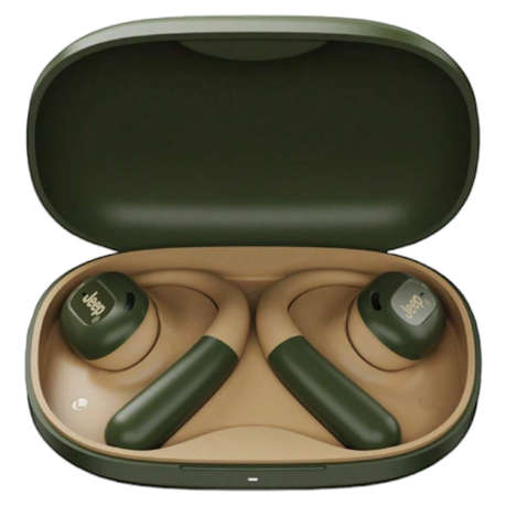 JEEP - EC001 - IPX5 Waterproof Earbuds With Touch Control - Green & Brown