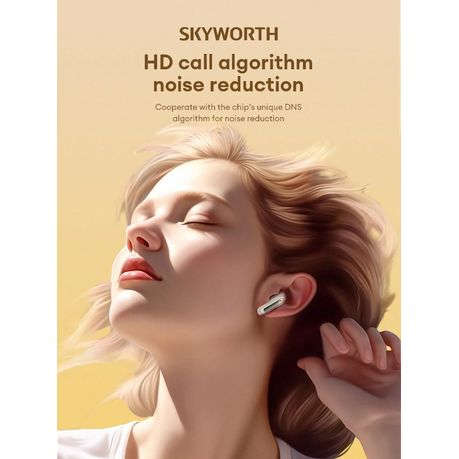 SKYWORTH - SEP006 - Wireless Sweatproof Earbuds With Low - Latency Audio - Orange