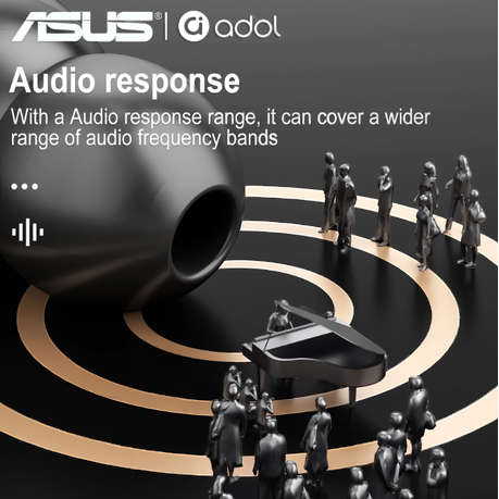 ASUS - AS101 - Semi-In-Ear Noise Cancelling Earbuds With Mic - Black