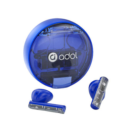 Asus - AS - TK - Semi-In-Ear Wireless Earbuds With Microphone - Blue