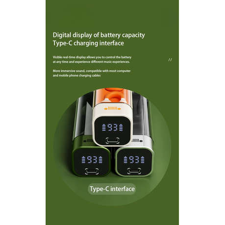 JEEP SPIRIT - EC002 - Hybrid Technology Earbuds with Touch Control - Green