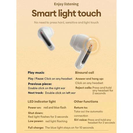 SKYWORTH - SEP006 - Wireless Sweatproof Earbuds With Low - Latency Audio - Orange