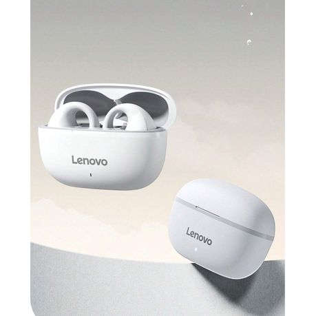 LENOVO - TC3403 - Noise Cancelling Earbuds With IPX4 Waterproof Rating - White