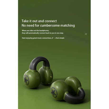 JEEP SPIRIT - EC002 - Hybrid Technology Earbuds with Touch Control - Green