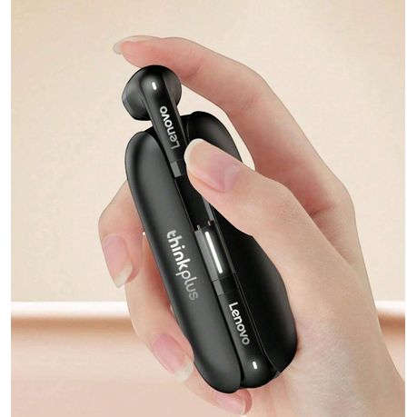 LENOVO Thinkplus - Sweatproof Wireless Earbuds With Dynamic Sound - Black