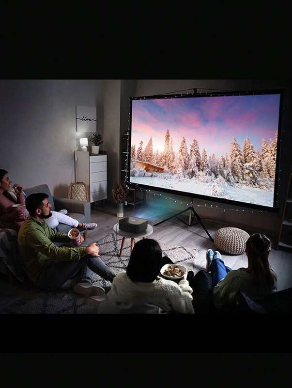 Lenovo -L-PJT100 Intelligent Projector - True Ultra High Definition with Eye Protection - Grey